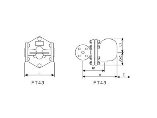 FT43H疏水阀结构图